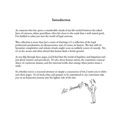 Brief Humor: Personalized Book of Law Cartoons