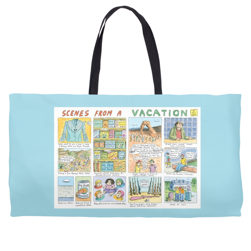 Cartoon Beach Bag / Weekender Tote - Roz Chast