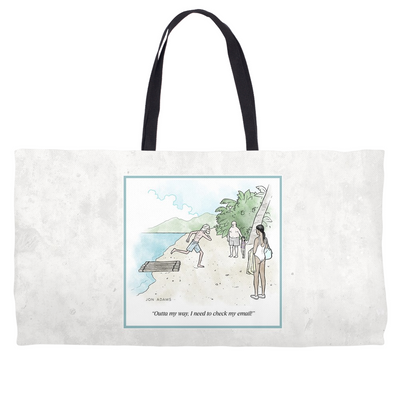 Cartoon Beach Bag / Weekender Tote - Jon Adams