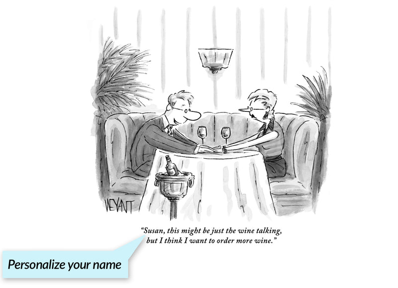 Just the Wine Talking Personalized Cartoon