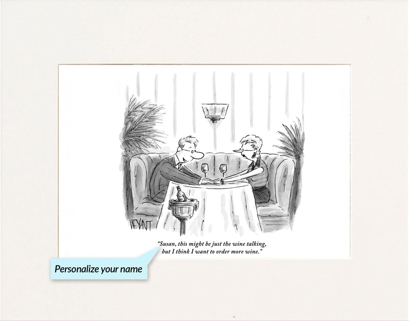 Just the Wine Talking Personalized Cartoon