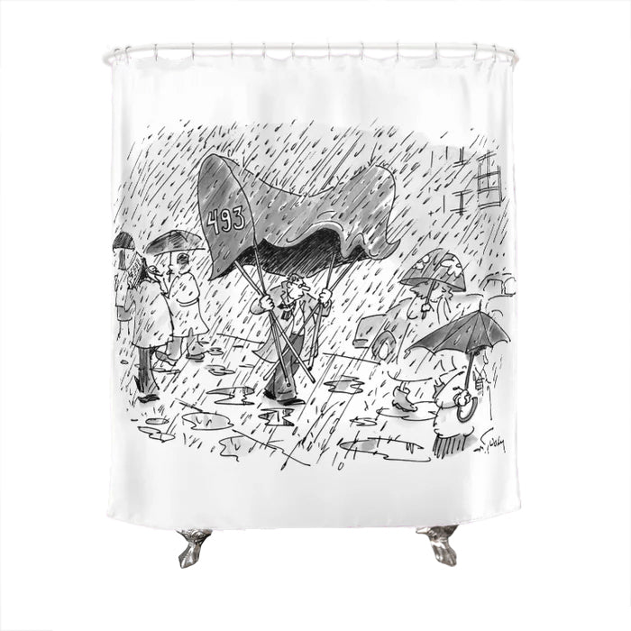 Awning Umbrella Shower Curtain