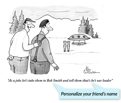 Tell Them That's Our Leader Personalized Cartoon