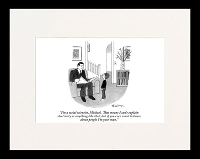 I'm A Social Scientist Cartoon Print