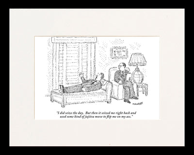 The Day Seized Me Cartoon Print