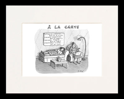 A La Carte Therapy Cartoon Print