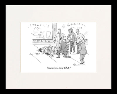 Does anyone know C.P.A.? Cartoon Print