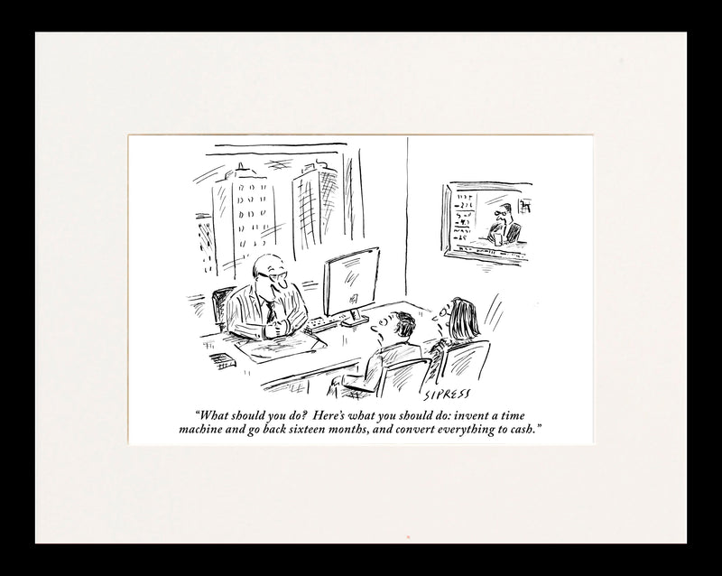 Invent a Time Machine Cartoon Print