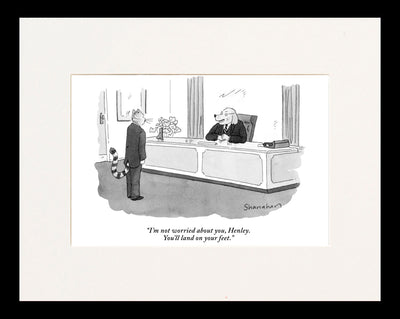 You'll Land on Your Feet Cartoon Print