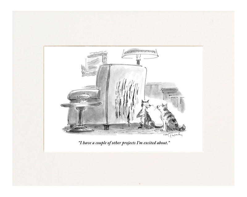 Couple of Other Projects Cartoon Print