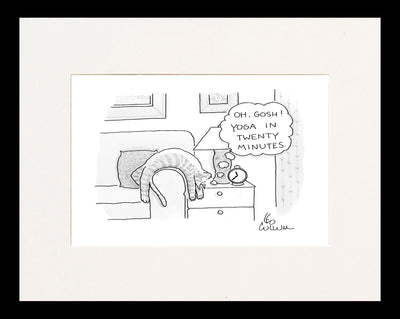 Yoga in Twenty Minutes Cartoon Print