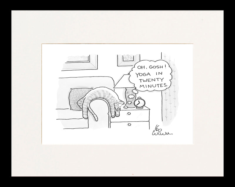 Yoga in Twenty Minutes Cartoon Print