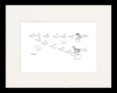 Flying South Cartoon Print