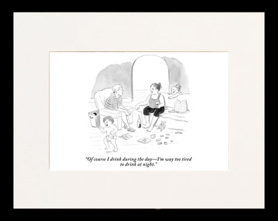 Day Drinking Cartoon Print