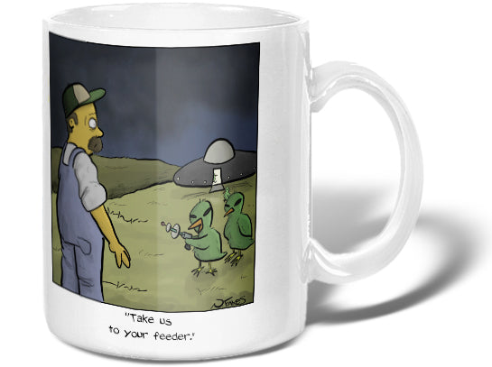 Take Us to Your Feeder Mug