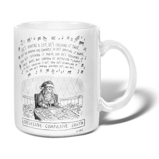 Obsessive Compulsive Santa Mug