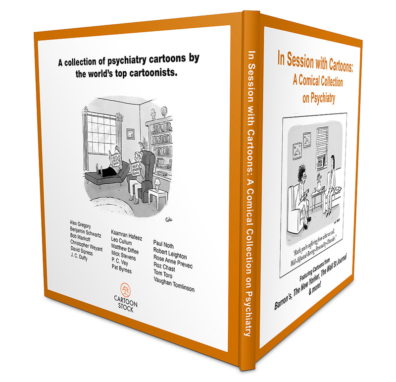 In Session with Cartoons: A Comical Collection on Psychiatry Book (Personalized)