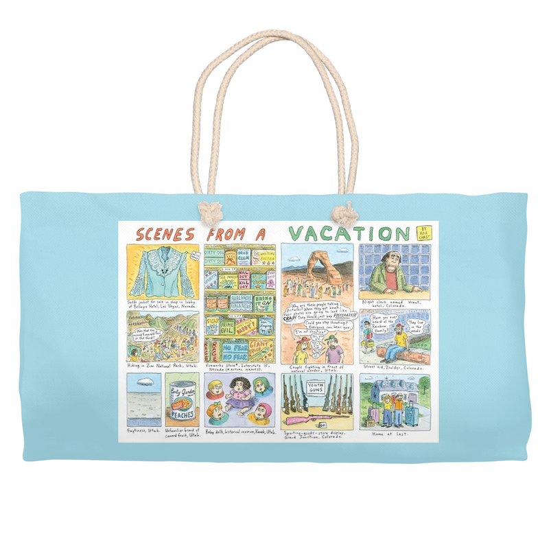 Cartoon Beach Bag / Weekender Tote - Roz Chast