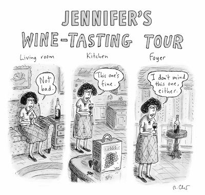 Wine-Tasting Tour Personalized Cartoon Print