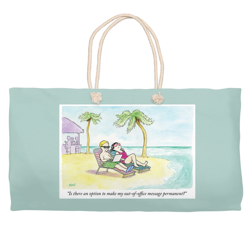 Cartoon Beach Bag / Weekender Tote - Tom Toro